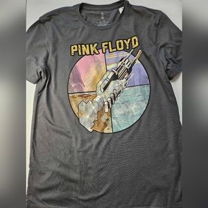 Pink Floyd T-Shirt Mens Large Grey‎ Classic Rock N Roll Graphic Casual Tee